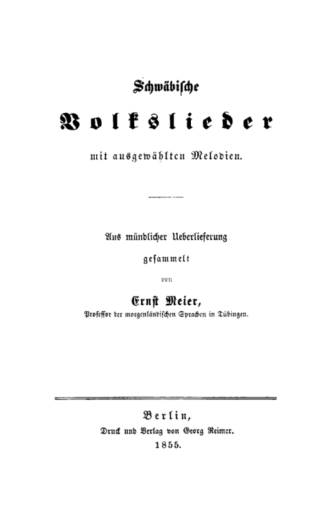 Cover image for book Schwäbische Volkslieder mit ausgewählten Melodien