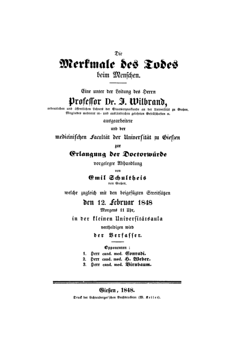 Cover image for book Die Merkmale des Todes beim Menschen