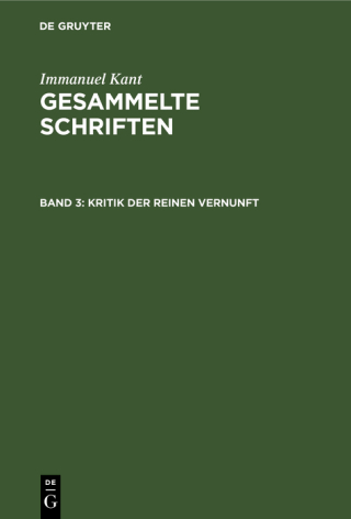 Kritik der reinen Vernunft