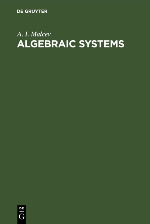 Cover image for book Algebraic Systems