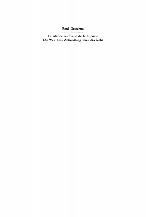 Cover image for book Le Monde ou Traité de la Lumière