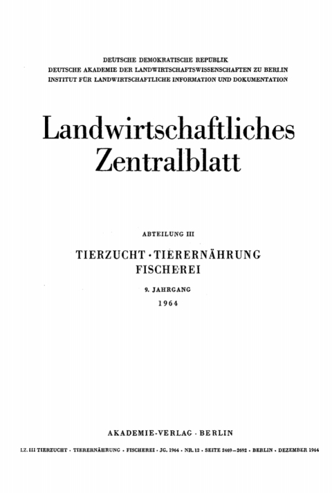 Cover image for book Dezember 1964