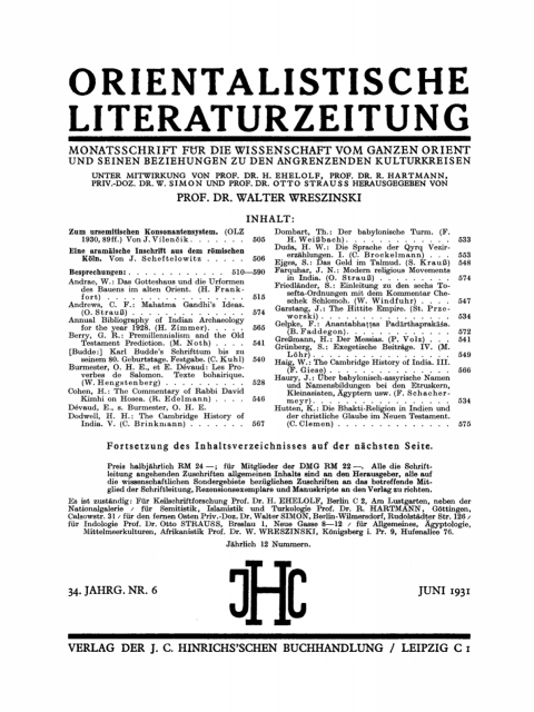 Cover image for book Juni 1931