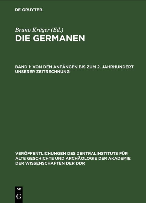 Cover image for book Von den Anfängen bis zum 2. Jahrhundert unserer Zeitrechnung