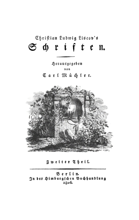 Cover image for book Christian Ludwig Liscow: Christian Ludwig Liscov’s Schriften. Teil 2