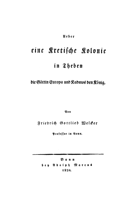 Cover image for book Ueber eine Kretische Kolonie in Theben