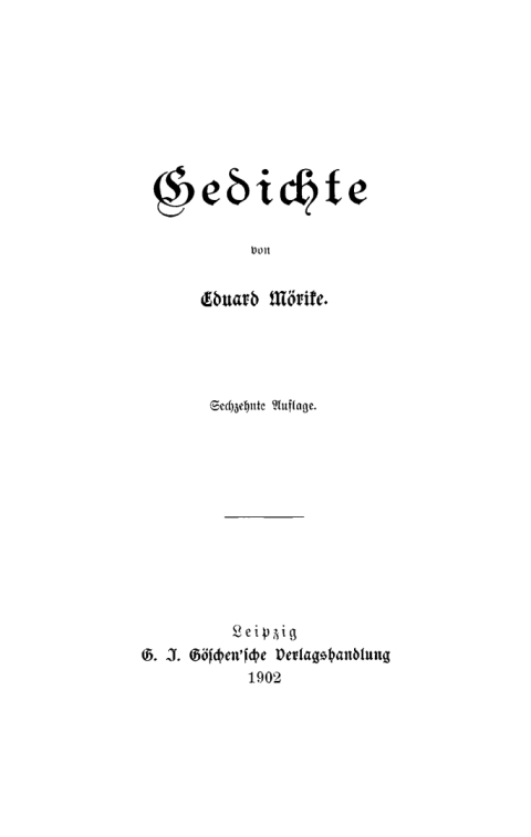 Cover image for book Gedichte