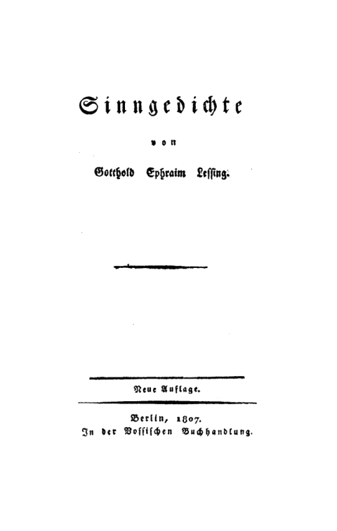 Cover image for book Sinngedichte