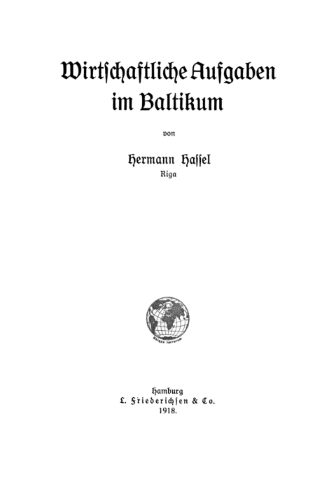 Cover image for book Wirtschftliche Aufgaben im Baltikum