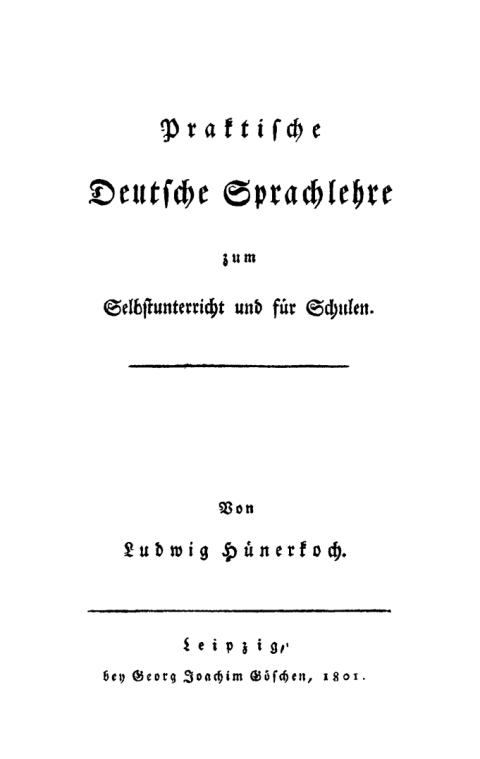 Cover image for book Praktische Deutsche Sprachlehre zum Selbstunterricht und für Schulen