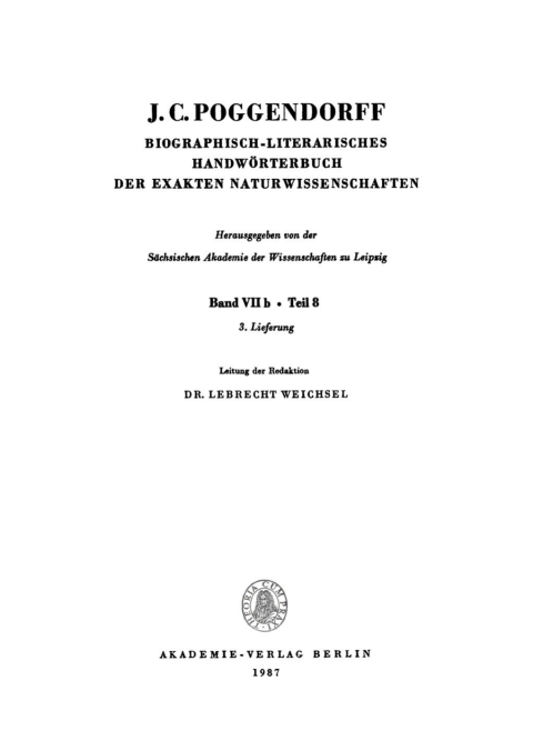 Cover image for book Sn – Vl, Lieferung 3