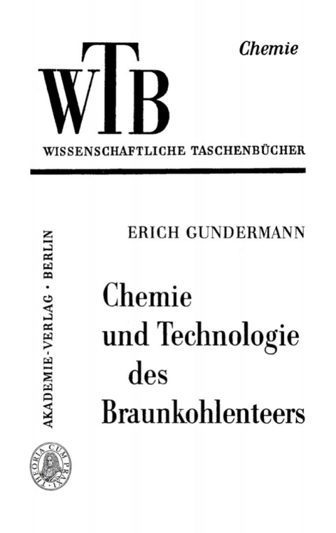 Cover image for book Chemie und Technologie des Braunkohlenteers