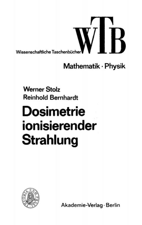 Dosimetrie ionisierender Strahlung 