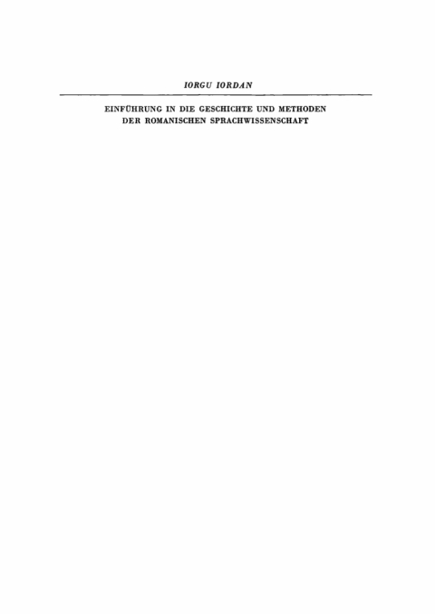 Cover image for book Einführung in die Geschichte und Methoden der romanischen Sprachwissenschaft