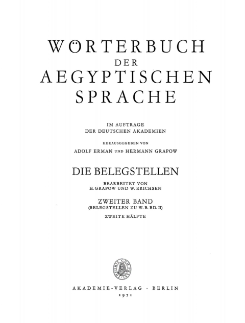 Cover image for book Die Belegstellen, Band 2, Hälfte 2