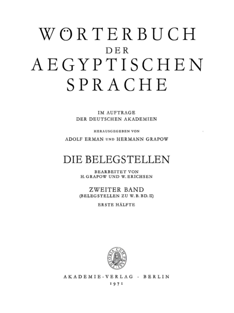 Cover image for book Die Belegstellen, Hälfte 1