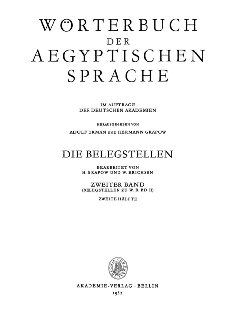 Cover image for book Die Belegstellen, Band 2, Hälfte 2