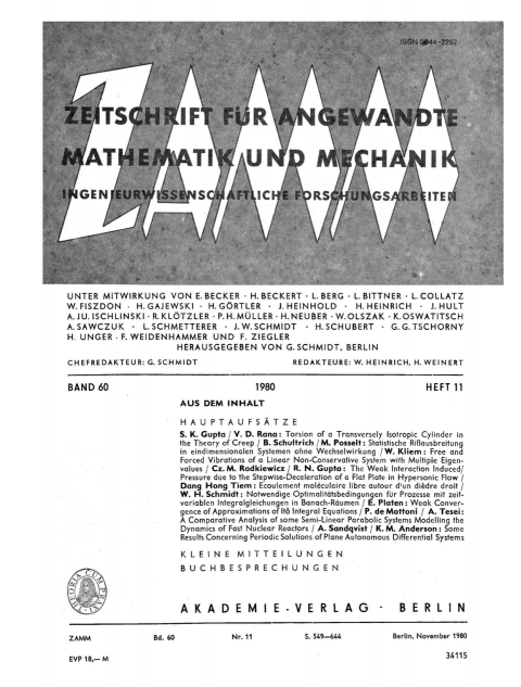 Cover image for book November 1980