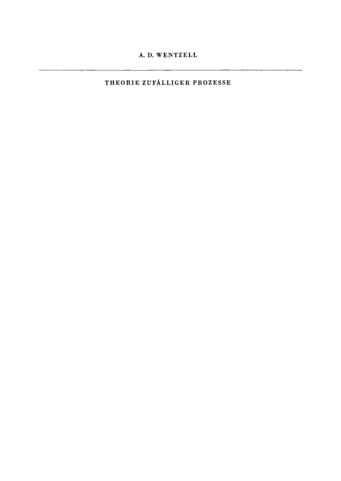 Cover image for book Theorie zufälliger Prozesse