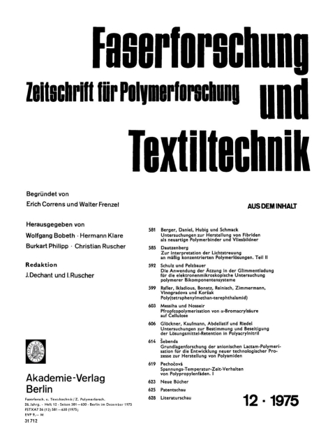 Cover image for book Dezember 1975
