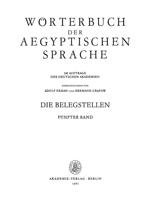 Cover image for book Die Belegstellen, Band 5