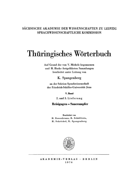 Cover image for book Reisigagen – Sauerampfer