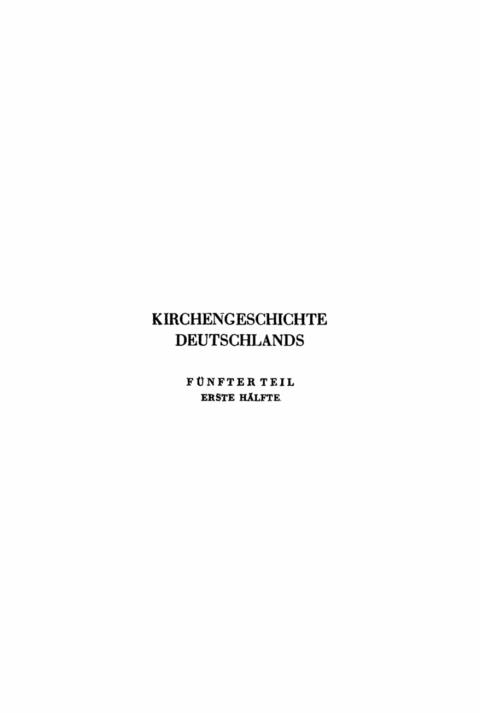 Cover image for book Albert Hauck: Kirchengeschichte Deutschlands. Teil 5, Hälfte 1