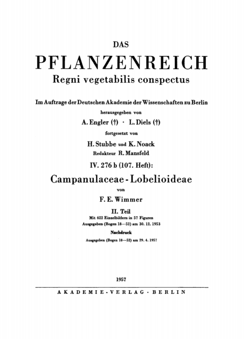 Cover image for book IV.276b. Campanulaceae-Lobelioideae, Teil 2