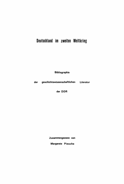 Cover image for book Deutschland im zweiten Weltkrieg