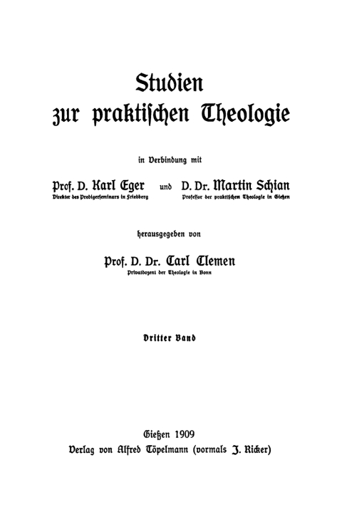 Cover image for book Studien zur praktischen Theologie, Bd. 3, Heft 1-4