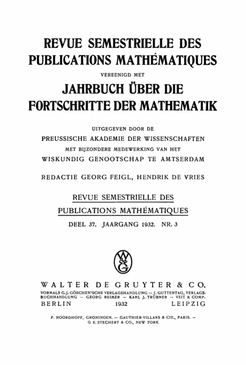 Cover image for book Jaargang 1932
