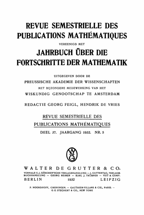 Cover image for book Jaargang 1932