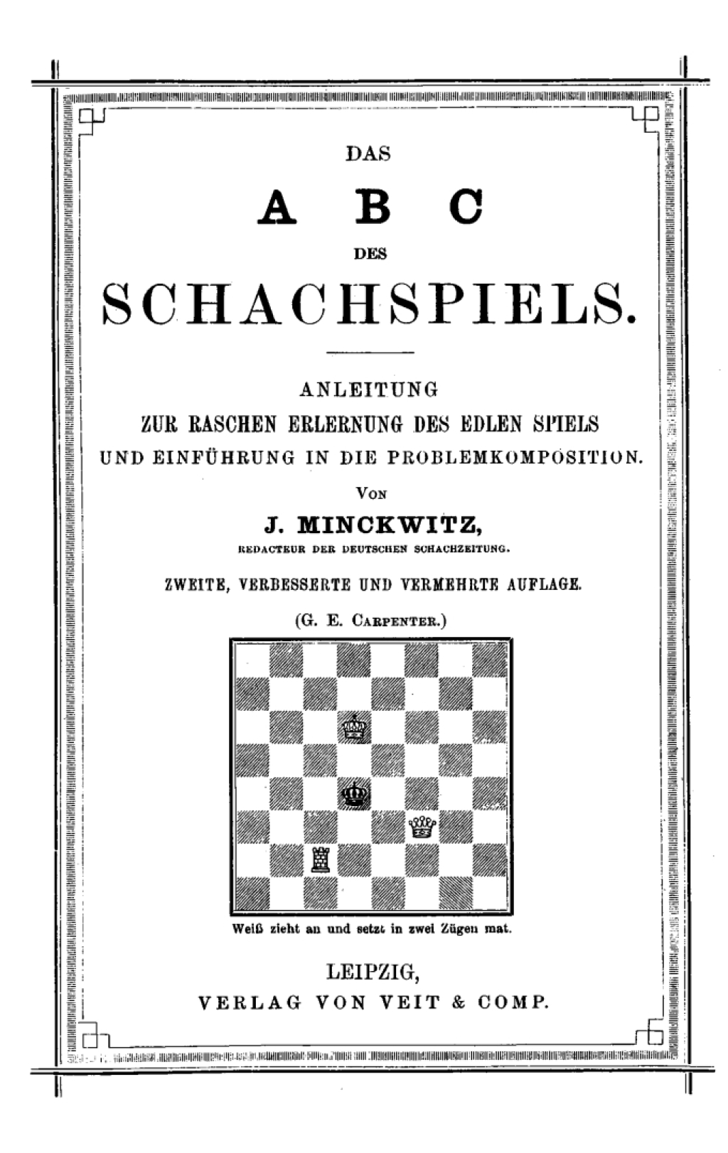 Page Fidelity Das ABC des Schachspiels; $148.73