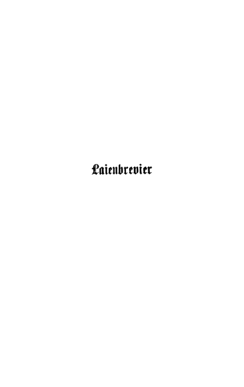 Cover image for book Laienbrevier