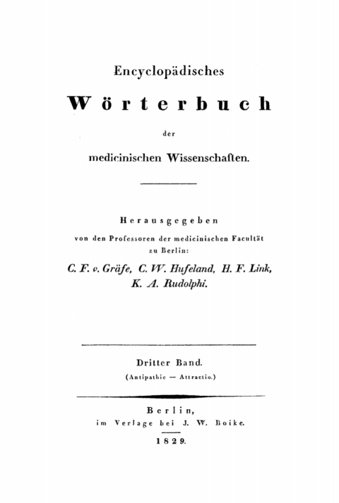 Cover image for book (Antipathie – Attractio.)