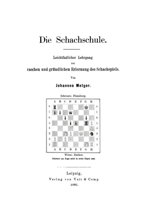 Cover image for book Die Schachschule