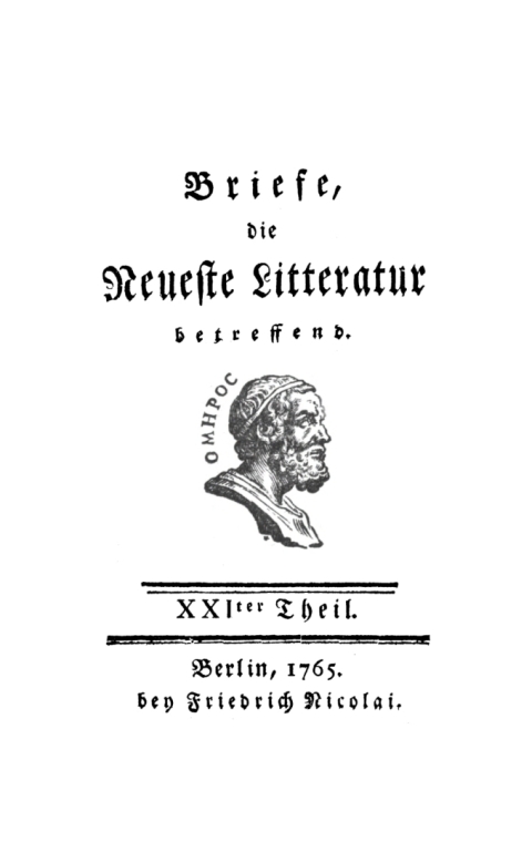 Cover image for book Briefe, die neueste Litteratur betreffend. Teil 21/23