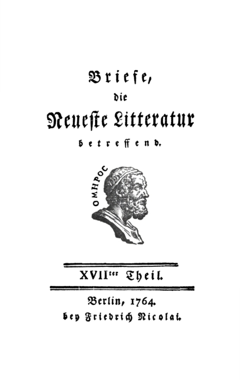 Cover image for book Briefe, die neueste Litteratur betreffend. Teil 17/20