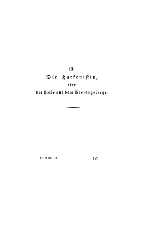 Cover image for book Die Harfenistin, oder die Liebe auf dem Riesengebirge
