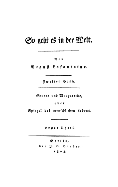 Cover image for book Eduard und Margarethe, oder Spiegel des menschlichen Lebens
