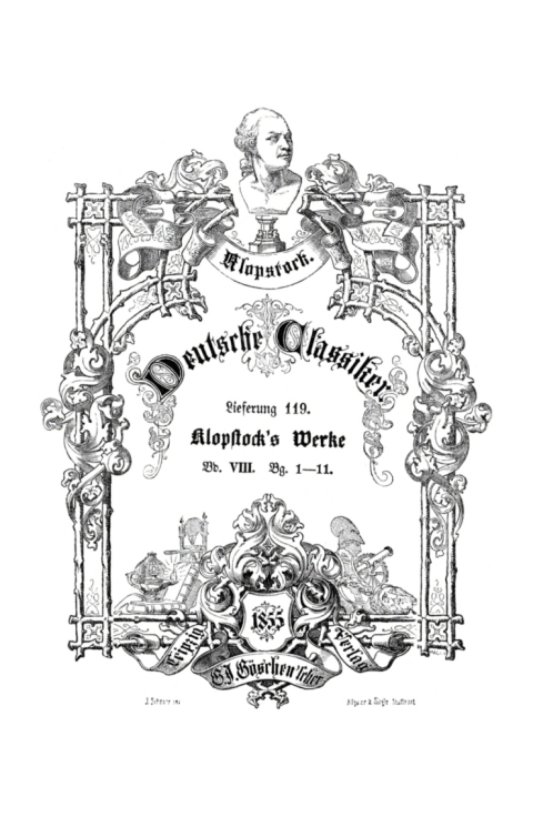 Cover image for book Klopstock’s Werke, Bd. 8: Bd. 1–11