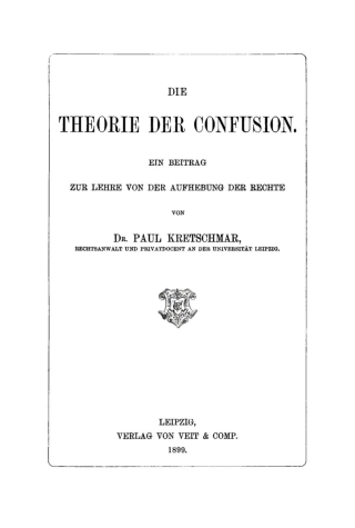 Die Theorie der Confusion