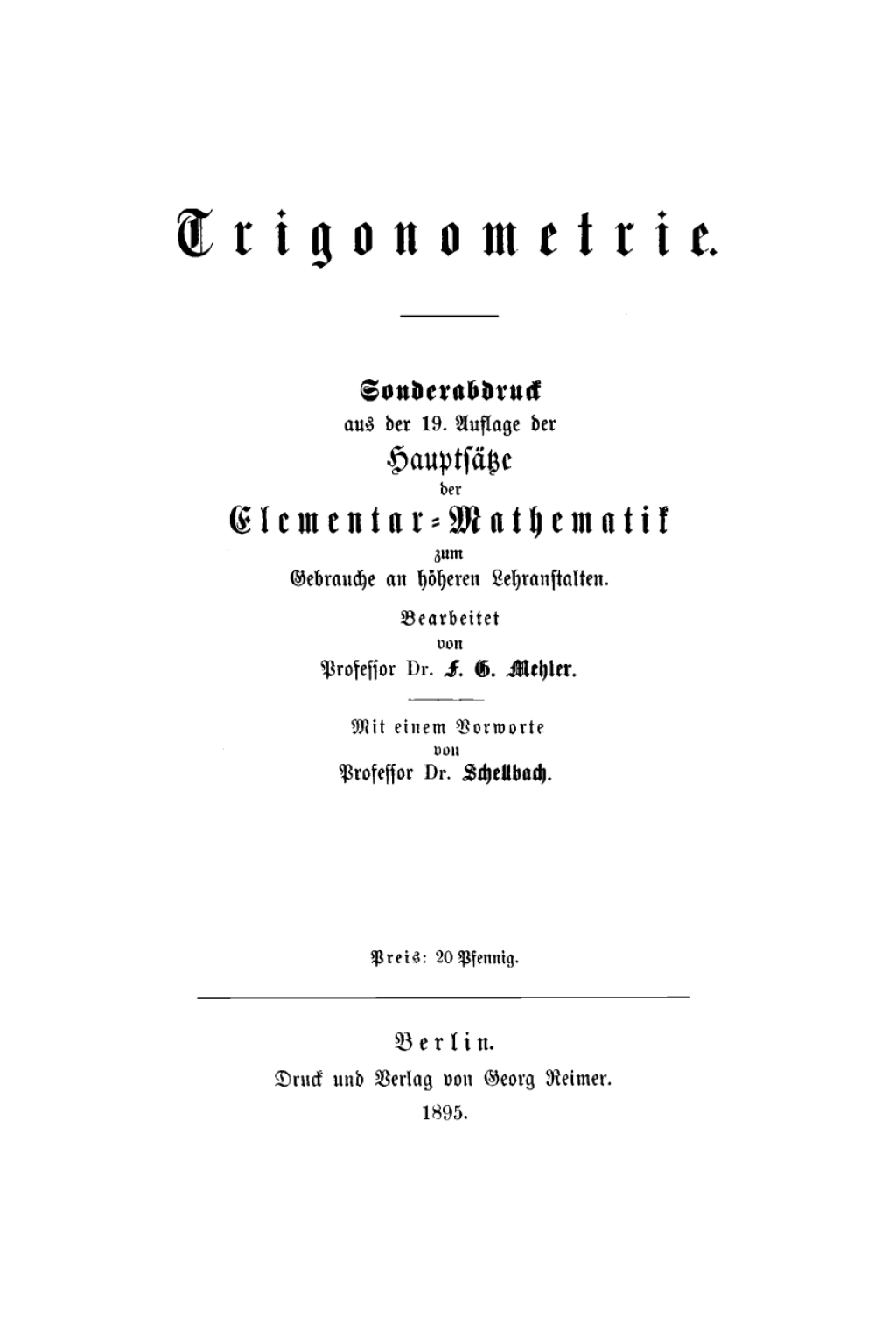 Page Fidelity Trigonometrie; $148.73