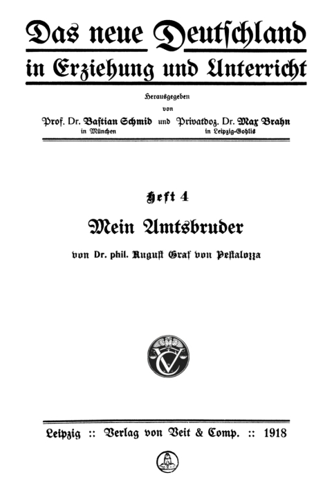 Cover image for book Mein Amtsbruder