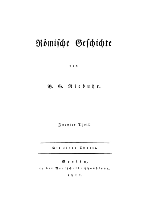 Cover image for book B. G. Niebuhr: Römische Geschichte. Teil 2