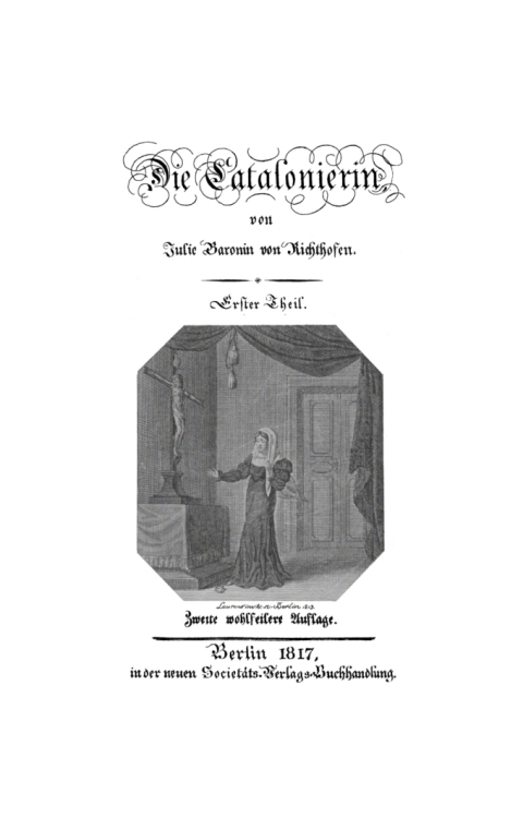 Cover image for book Julie von Richthofen: Die Catalonierin. Teil 1