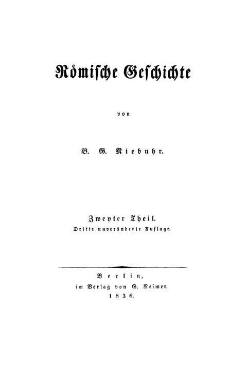 Cover image for book B. G. Niebuhr: Römische Geschichte. Teil 2