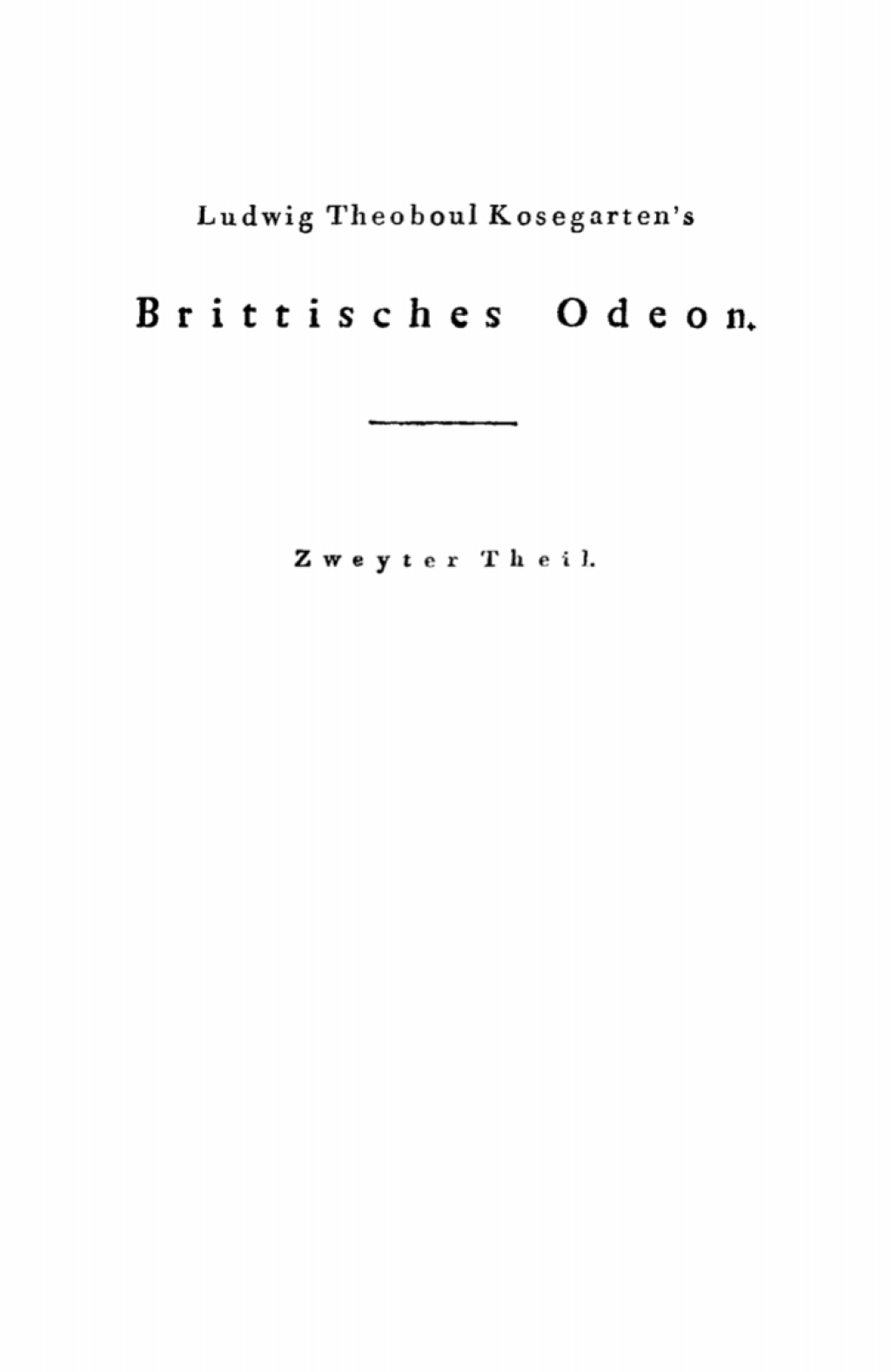 Page Fidelity Ludwig Gotthard Kosegarten: Denkwürdigkeiten aus dem Leben und den Schriften der neuesten Brittischen Dichter. Band 2; $148.73
