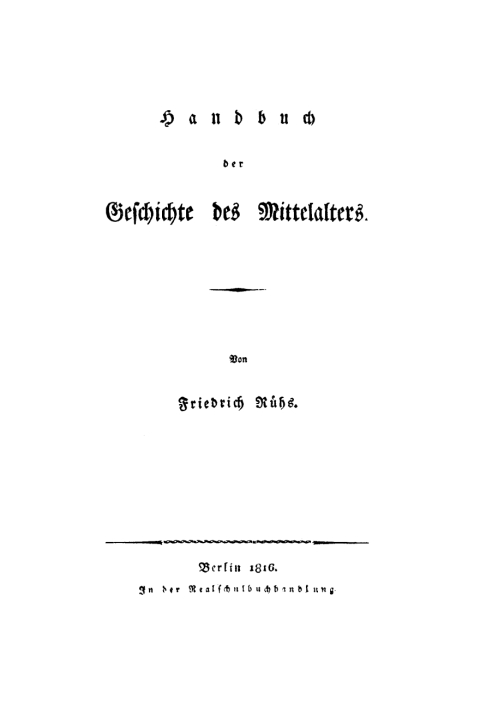 Cover image for book Handbuch der Geschichte des Mittelalters