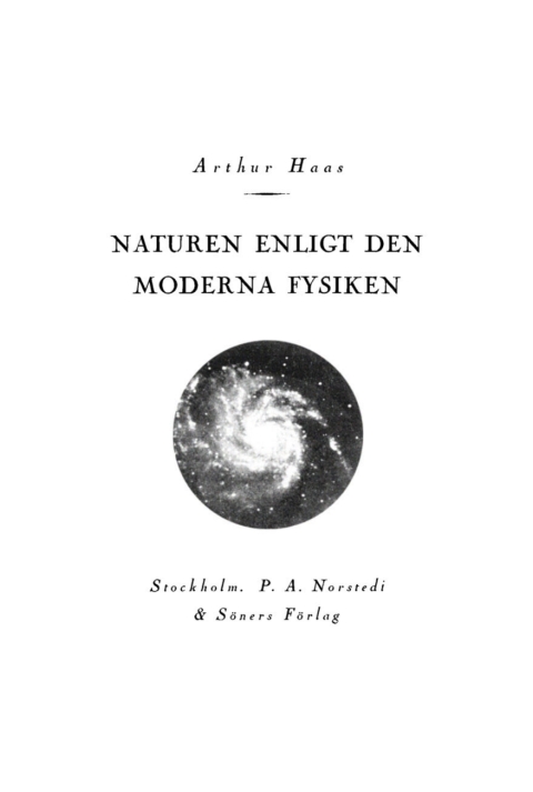 Cover image for book Naturen enligt den moderna Fysiken